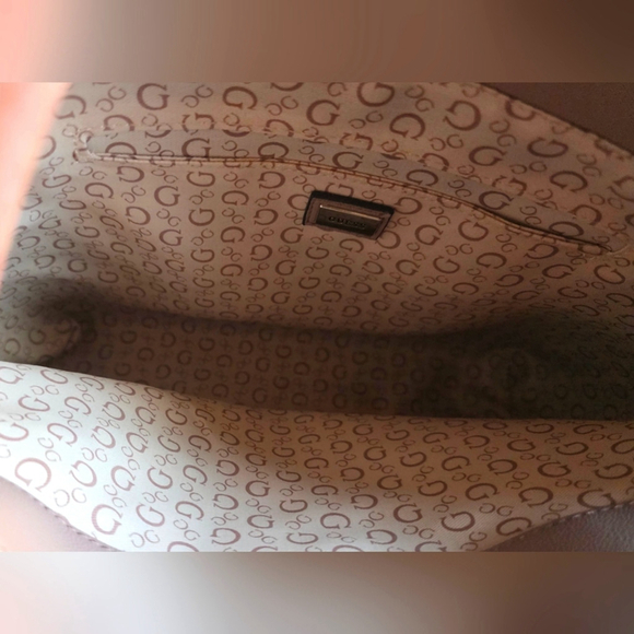 Guess Light Pink Monogram Tote with Pouch - Picture 10 of 15